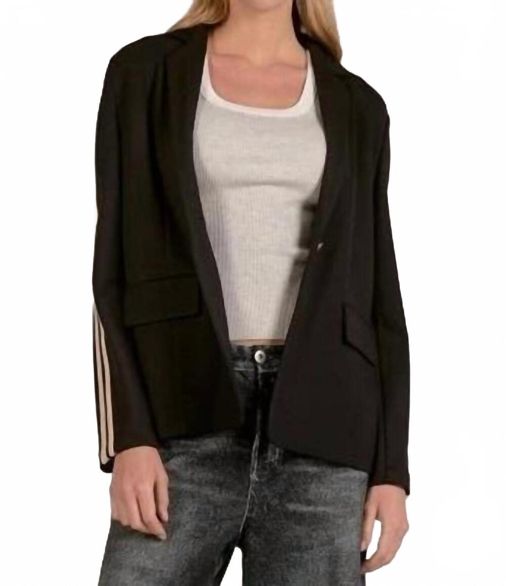 NEW ELAN scottie scuba blazer in black